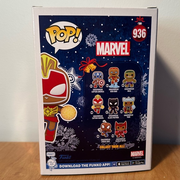 Funko Pop Marvel Gingerbread Captain Marvel - Picture 3 of 4